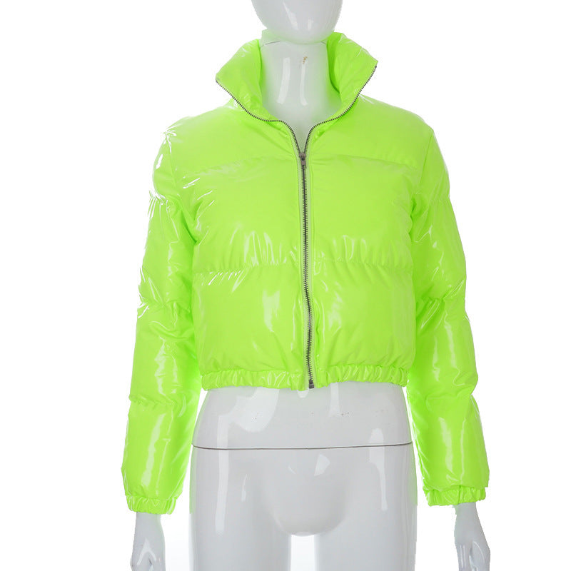 A20666T Damen Herbst/Winter PU-Leder Cardigan Jacke