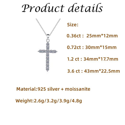 Moissanit-Diamant-Halskette