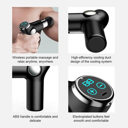 Elektrische LCD-Massagepistole für Tiefe Entspannung