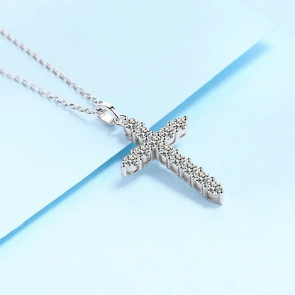 Moissanit-Diamant-Halskette