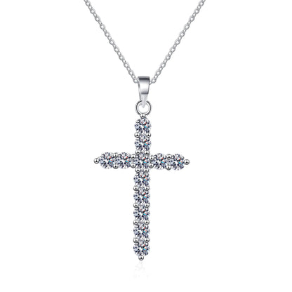 Moissanit-Diamant-Halskette